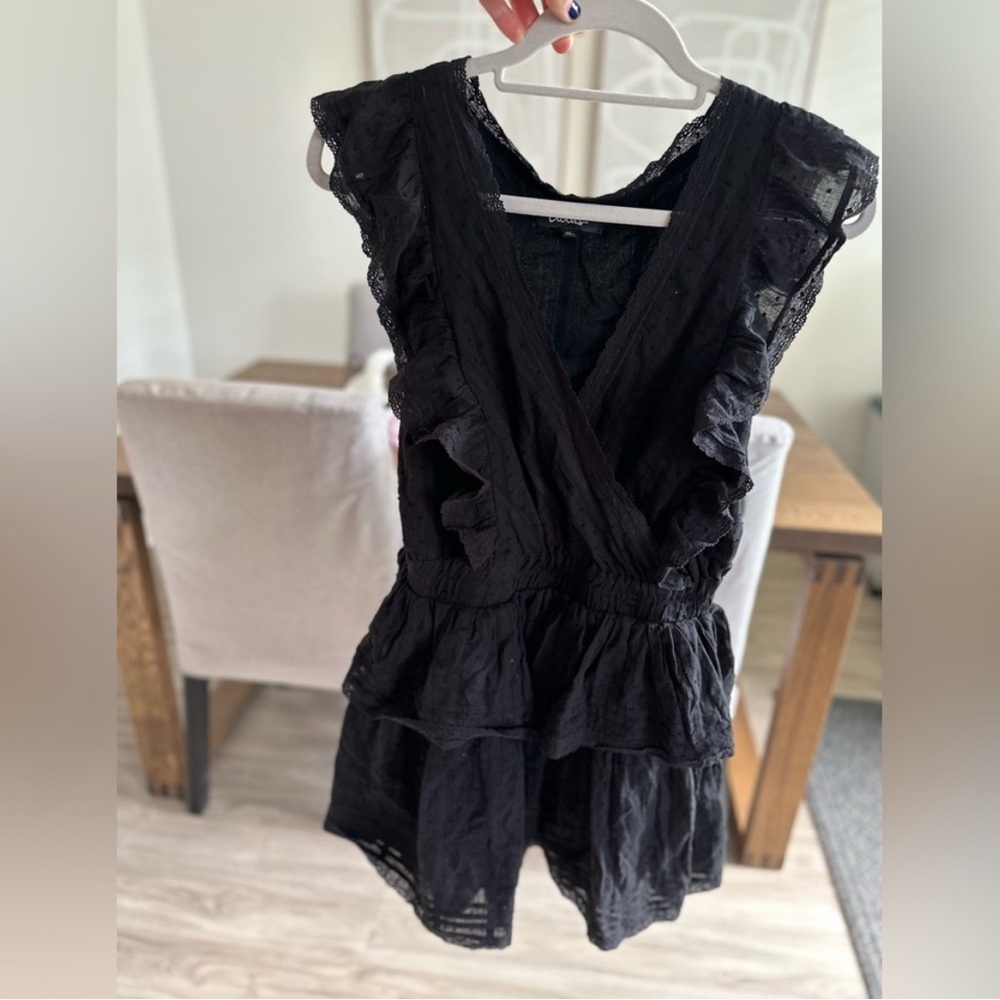 Lulus v neck tiered ruffled layer dress
